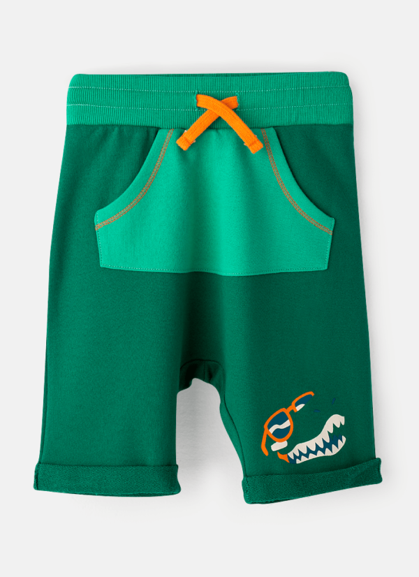 Bermuda Infantil Moletom Dino Surf - Imagem 3