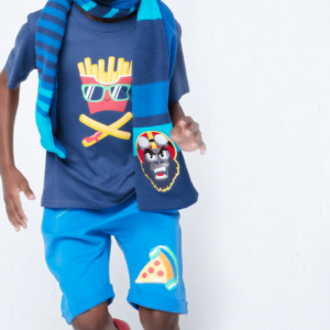 Bermuda Infantil Moletom Junk Food