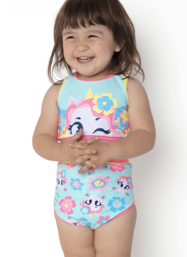Biquíni Bebê Menina Unicórnio Aloha - Imagem 3
