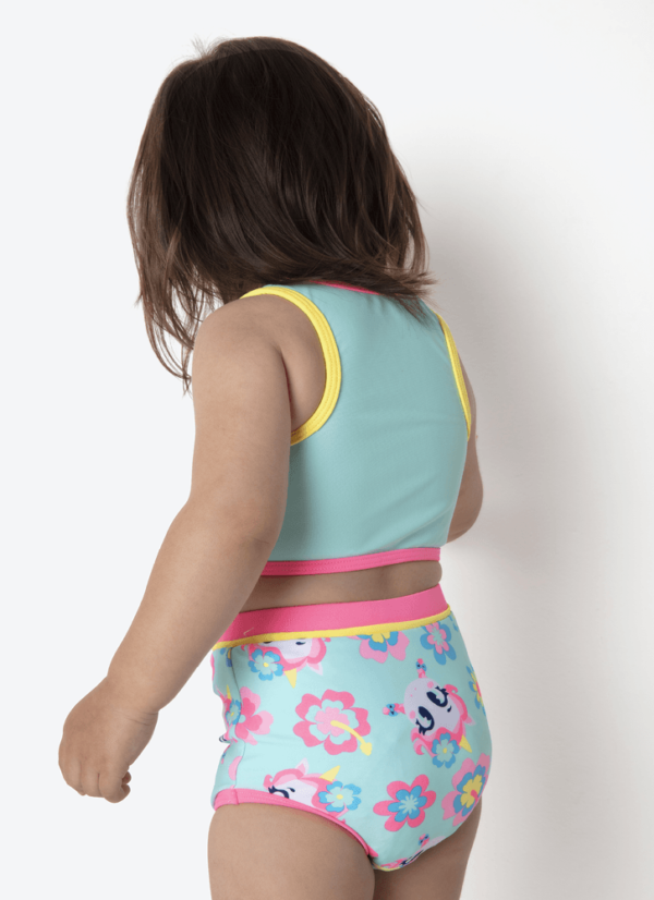 Biquíni Bebê Menina Unicórnio Aloha - Imagem 4