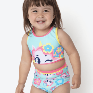 Biquíni Bebê Menina Unicórnio Aloha