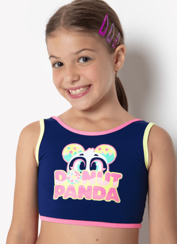Biquini Menina Kids Panda Donuts - Imagem 2