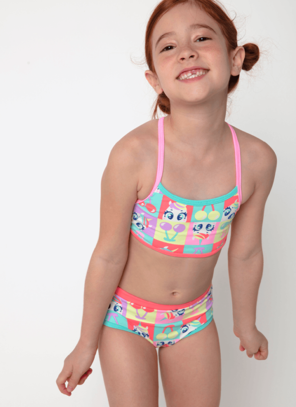 Biquíni Menina Unicórnio Cherry - Imagem 2