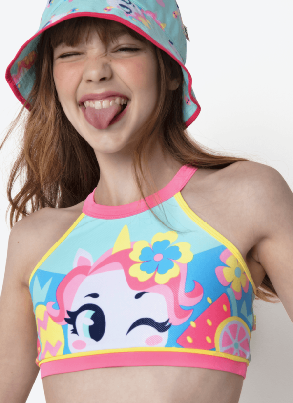 Biquíni Menina Teen Unicórnio Aloha - Imagem 2