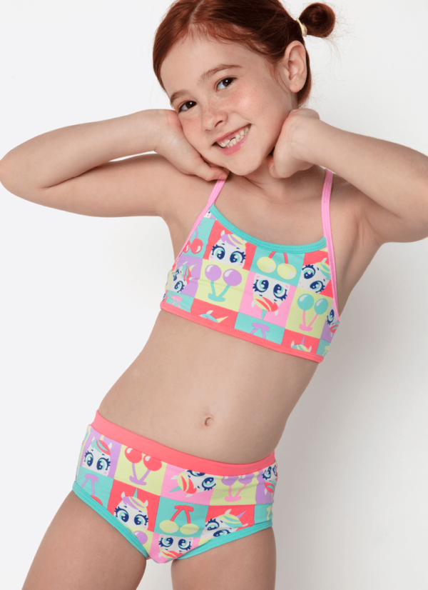 Biquíni Menina Unicórnio Cherry - Imagem 3
