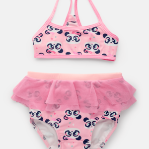 Biquíni Bebê Menina Panda Bailarina