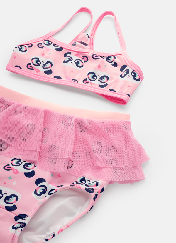 Biquíni Bebê Menina Panda Bailarina - Imagem 2