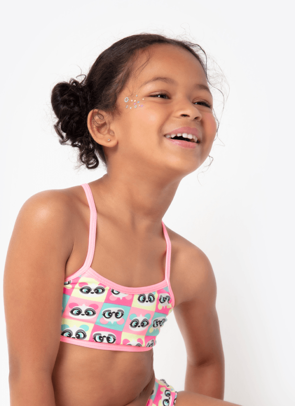 Biquíni Menina com Proteção Solar Panda Summer
