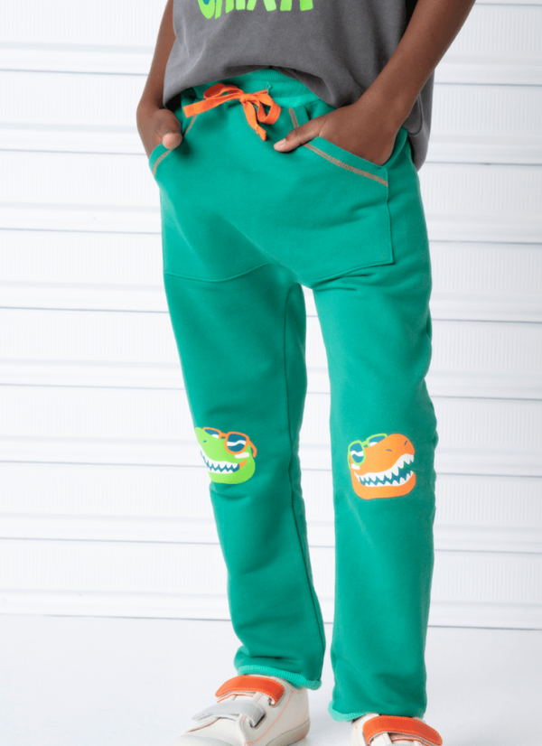 Calça Infantil Moletom Dino Surf - Imagem 4