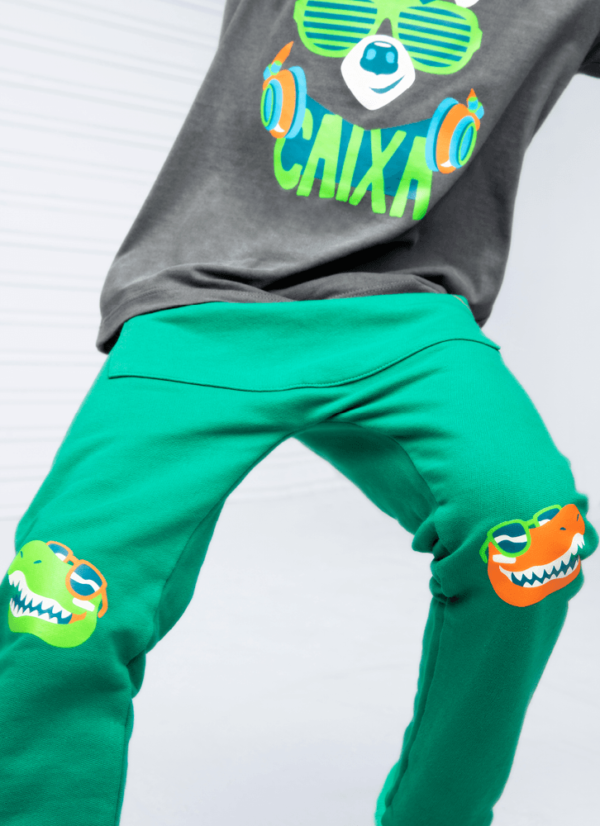 Calça Infantil Moletom Dino Surf - Imagem 5