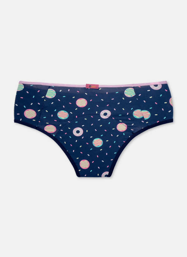 Calcinha Absorvente Boneca Menina Teen Microfibra Panda Donuts - Imagem 2