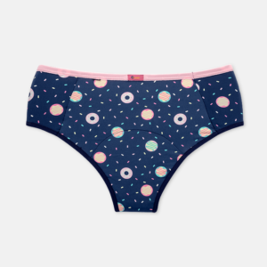 Calcinha Absorvente Adulto Microfibra Panda Donuts