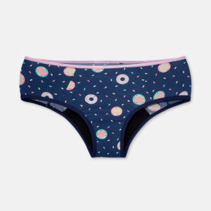Calcinha Absorvente Boneca Menina Teen Microfibra Panda Donuts
