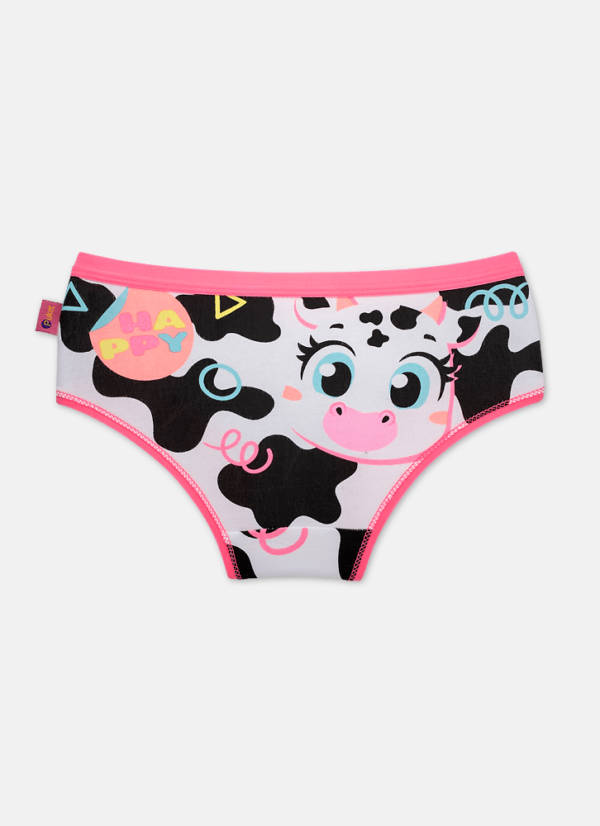 Calcinha Boneca Menina Kids Algodão Vaca Colorful - Imagem 2