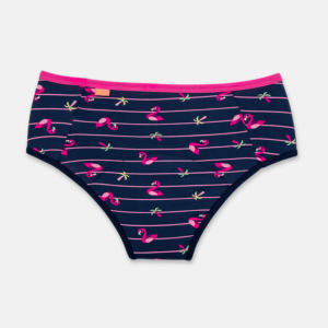 Calcinha Boneca Microfibra Menina Teen Flamingo