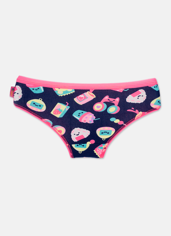 Calcinha Boneca Menina Estampada Algodão Unicórnio Kawaii - Imagem 2