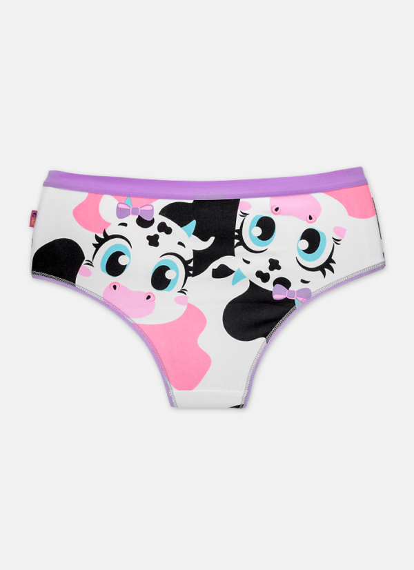 Calcinha Boneca Algodão Feminina Vaca Patches - Imagem 2