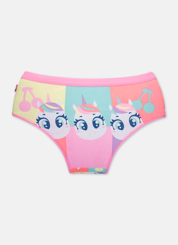 Calcinha Boneca Feminino Algodão Unicórnio Cherry - Imagem 2