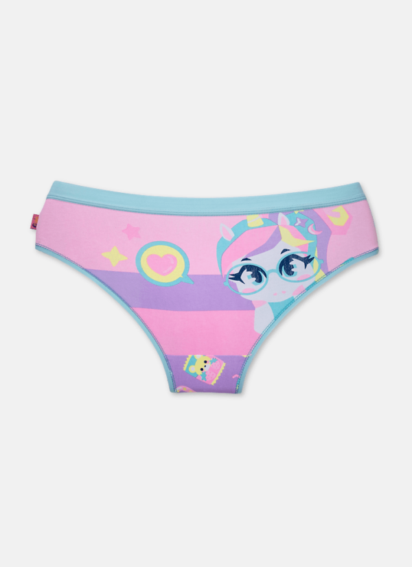 Calcinha Boneca Feminina Algodão Unicórnio Kawaii - Imagem 2