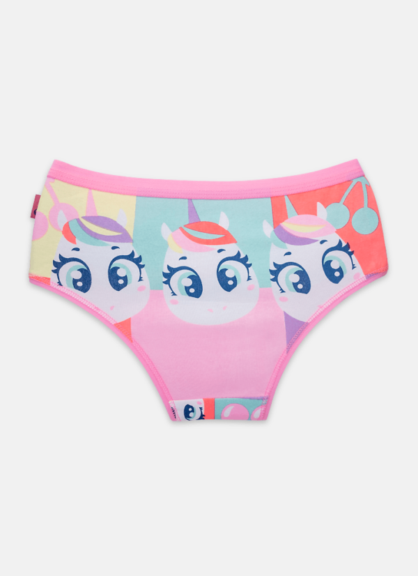 Calcinha Boneca Algodão Menina Unicórnio Cherry - Imagem 2