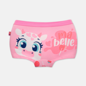 Calcinha BodyShorts Algodão Menina Vaca Romântica