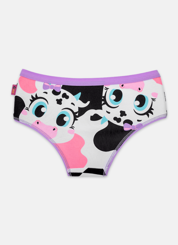 Calcinha Boneca Algodão Menina Vaca Patches - Imagem 2