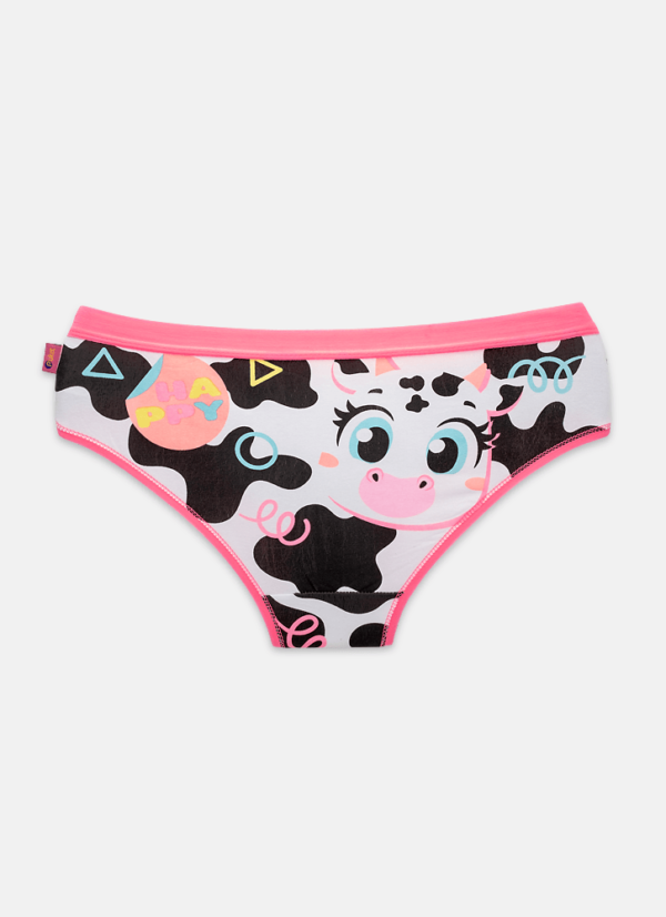 Calcinha Boneca Adulto Algodão Vaca Colorful - Imagem 2