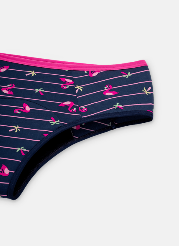 Calcinha Boneca Microfibra Feminina Flamingo - Imagem 2