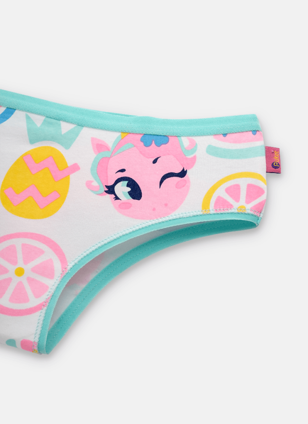 Calcinha Boneca Algodão Menina Unicórnio Aloha - Imagem 3