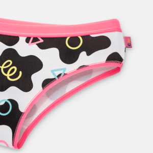 Calcinha Boneca Adulto Algodão Vaca Colorful