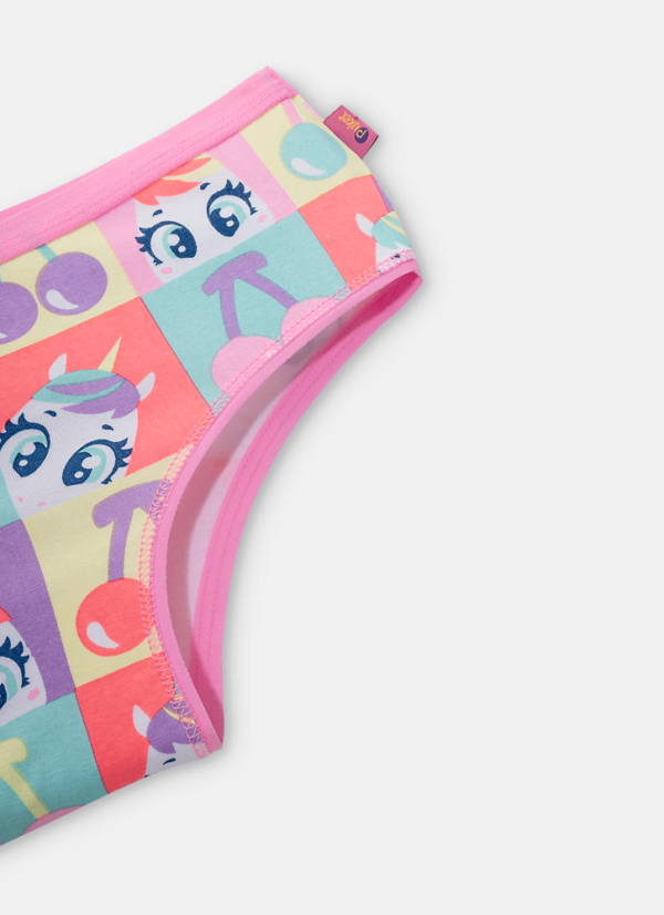 Calcinha Boneca Algodão Menina Unicórnio Cherry - Imagem 3