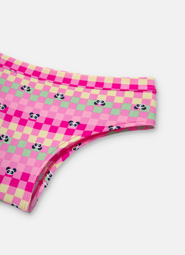 Calcinha Boneca Microfibra Menina Teen Panda Miami - Imagem 3