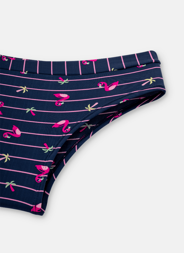 Calcinha Boneca Microfibra Menina Teen Flamingo - Imagem 2