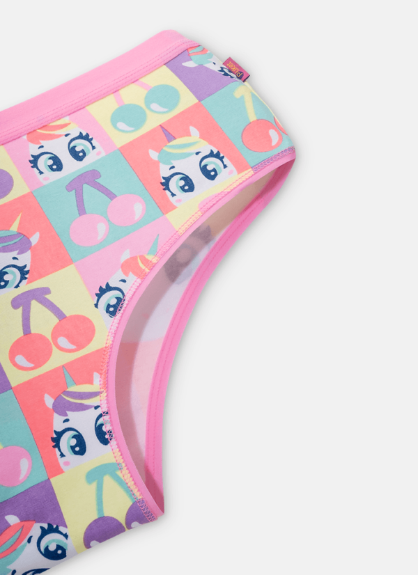 Calcinha Boneca Feminino Algodão Unicórnio Cherry - Imagem 3