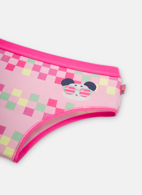 Calcinha Boneca Algodão Menina Teen Panda Miami - Imagem 3