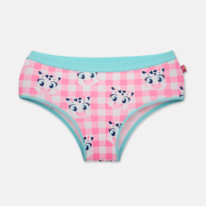 Calcinha Boneca Algodão Feminina Vaca Romântica
