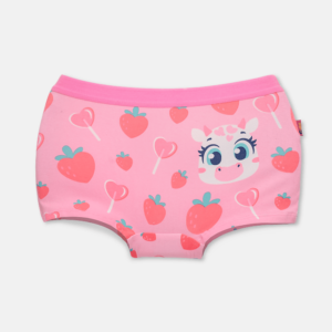 Calcinha BodyShorts Algodão Menina Teen Vaca Romântica