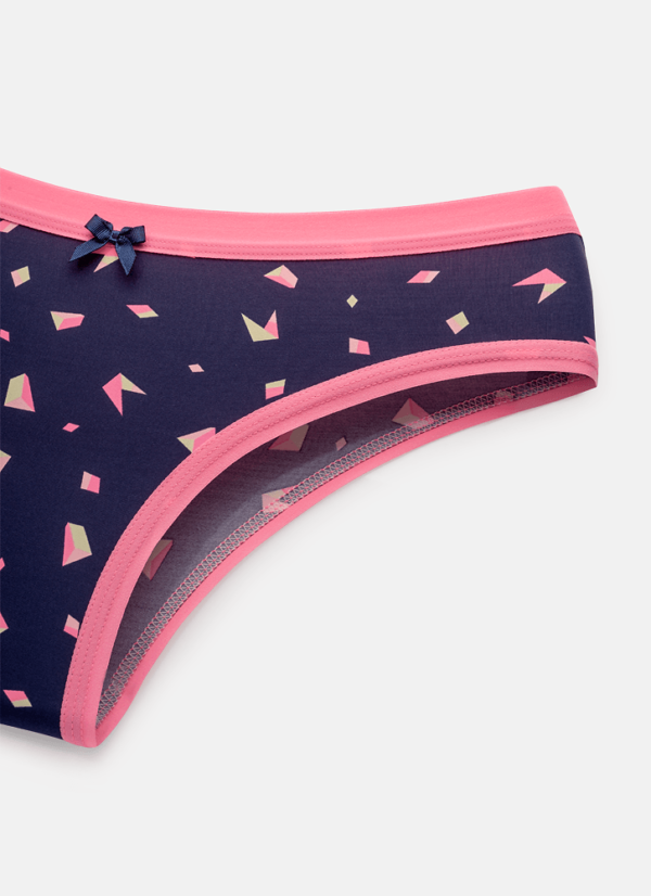 Calcinha Boneca Feminino Azul Unicórnio Shine - Imagem 3