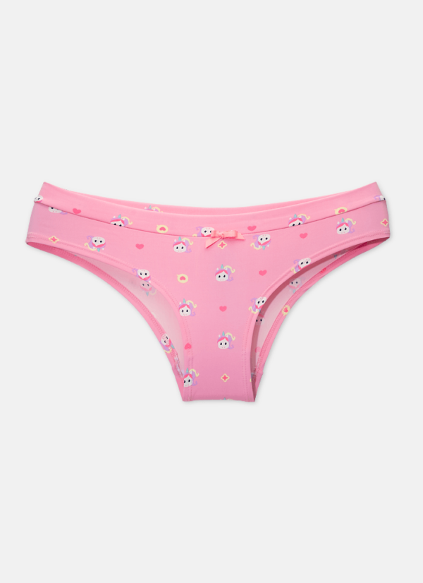 Calcinha Boneca Feminina Microfibra Unicórnio Kawaii - Imagem 3
