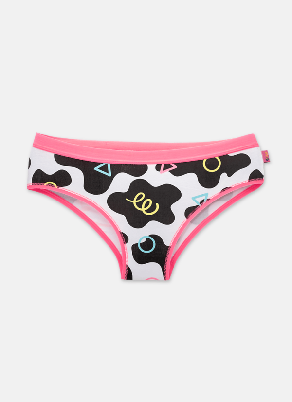 Calcinha Boneca Adulto Algodão Vaca Colorful - Imagem 3