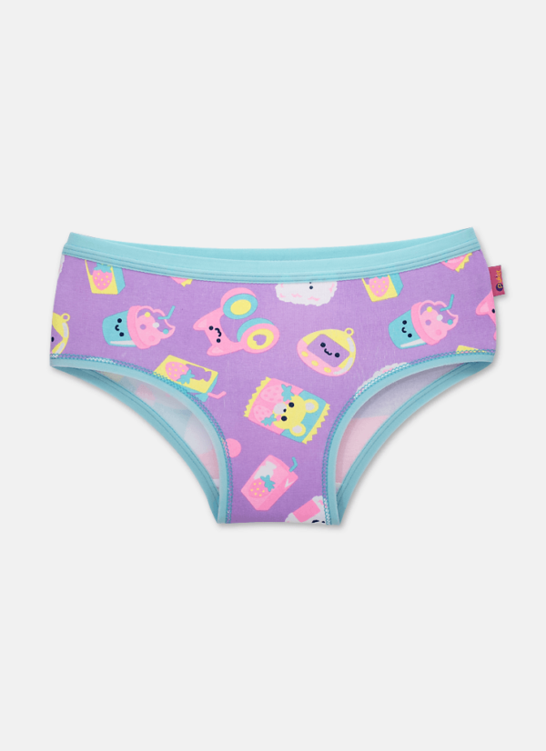 Calcinha Boneca Menina Kids Algodão Unicórnio Kawaii - Imagem 3