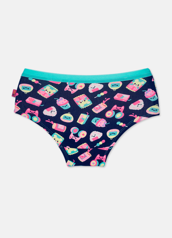 Calcinha Caleçon Adulto Algodão Unicórnio Kawaii - Imagem 2
