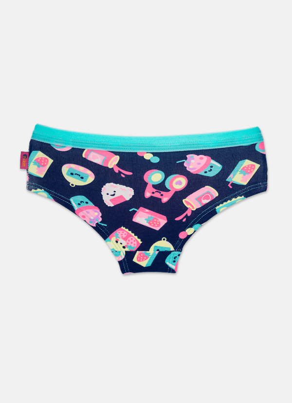 Calcinha Caleçon Menina Algodão Unicórnio Kawaii - Imagem 2
