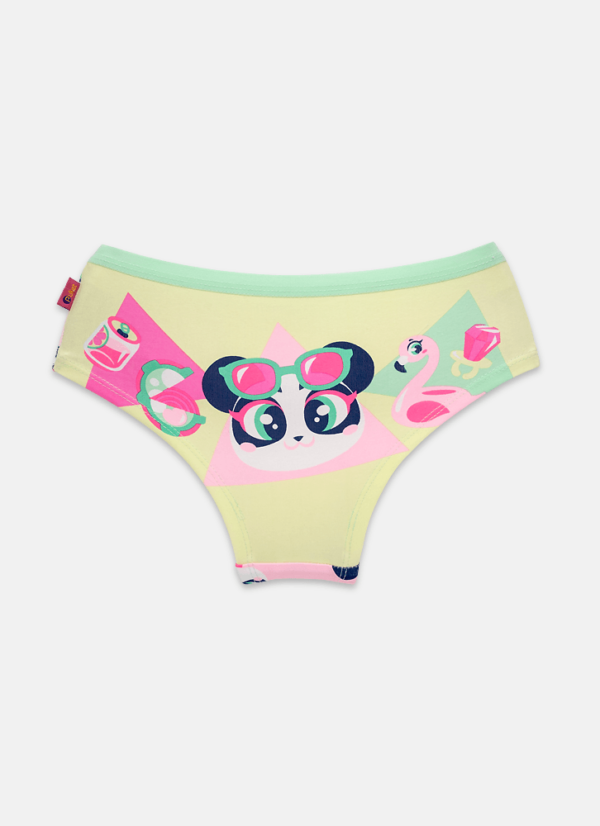 Calcinha Caleçon Algodão Menina Panda Miami - Imagem 2
