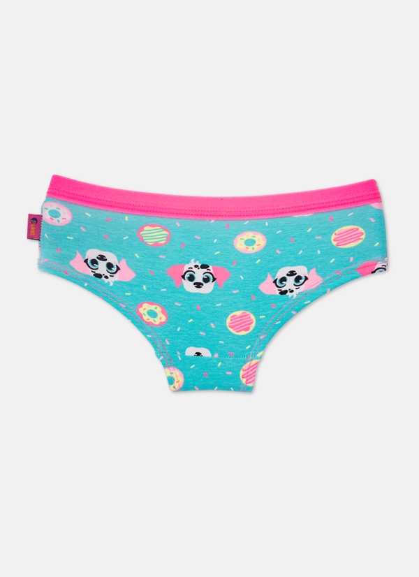 Calcinha Caleçon Menina Algodão Dalmata Donuts - Imagem 2