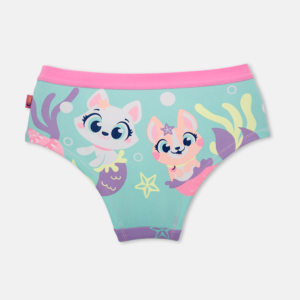 Calcinha Caleçon Algodão Menina Pet Sereia