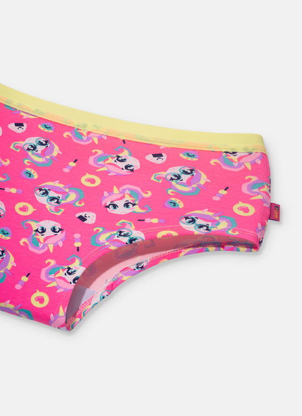 Calcinha Caleçon Adulto Algodão Unicórnio Kawaii - Imagem 3