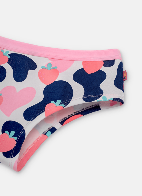 Calcinha Caleçon Algodão Feminina Vaca Romântica - Imagem 2