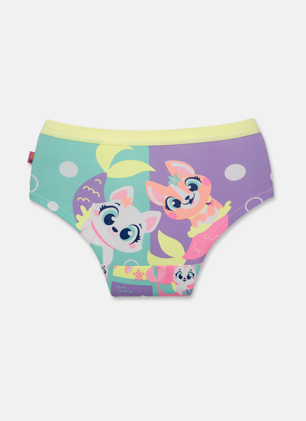 Calcinha Caleçon Algodão Feminina Pet Sereia - Imagem 2