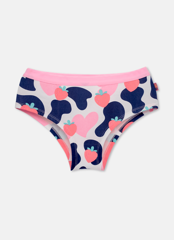 Calcinha Caleçon Algodão Feminina Vaca Romântica - Imagem 3